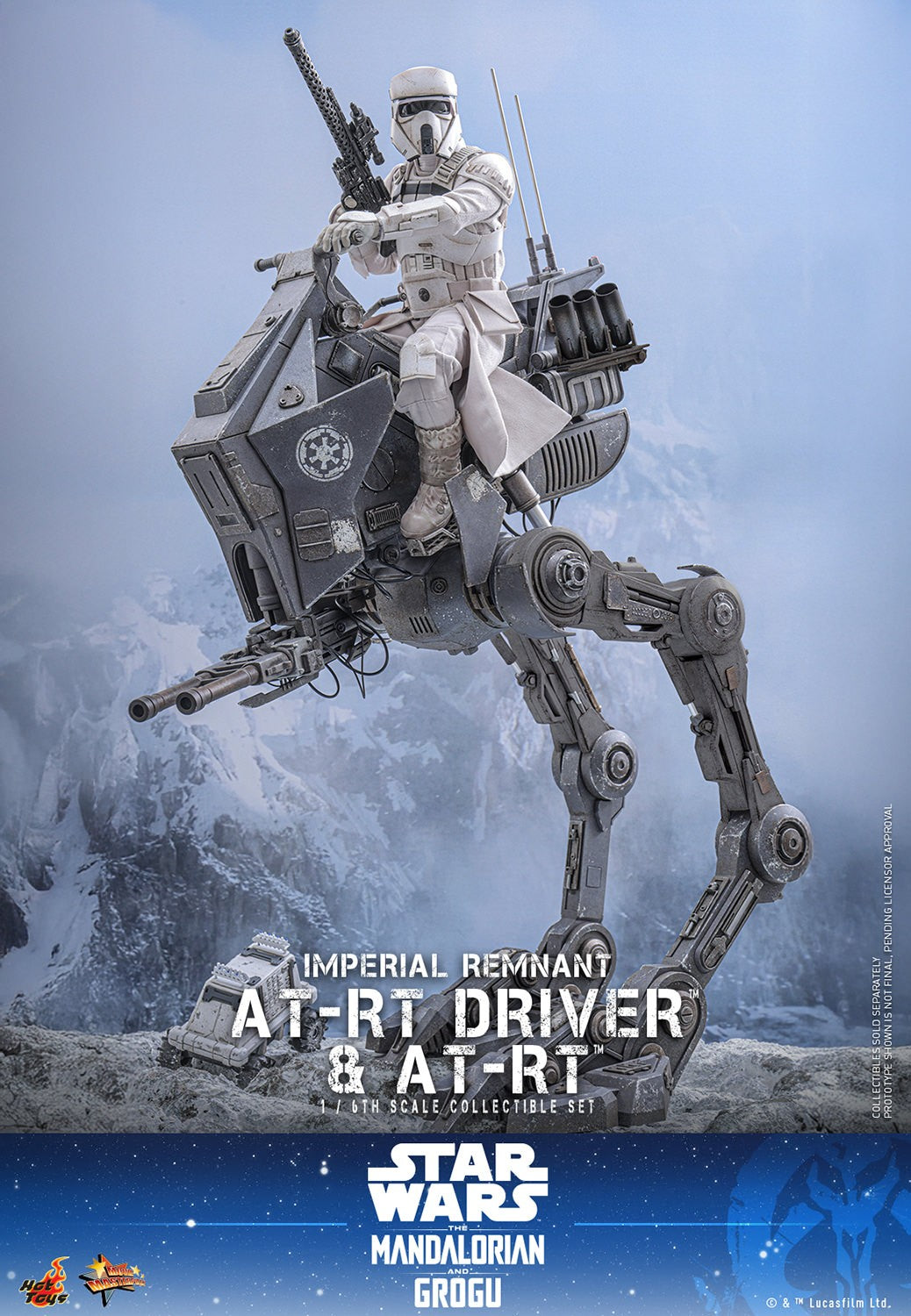 Star Wars Imperial Remnant AT-RT Driver & AT-RT Sixth Scale Figure by Hot Toys