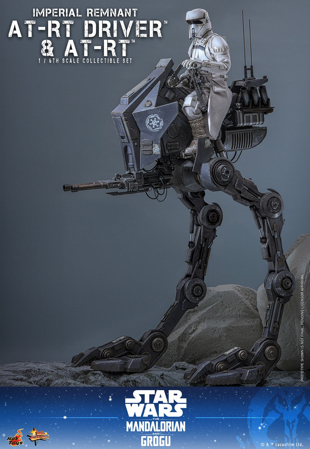 Star Wars Imperial Remnant AT-RT Driver & AT-RT Sixth Scale Figure by Hot Toys
