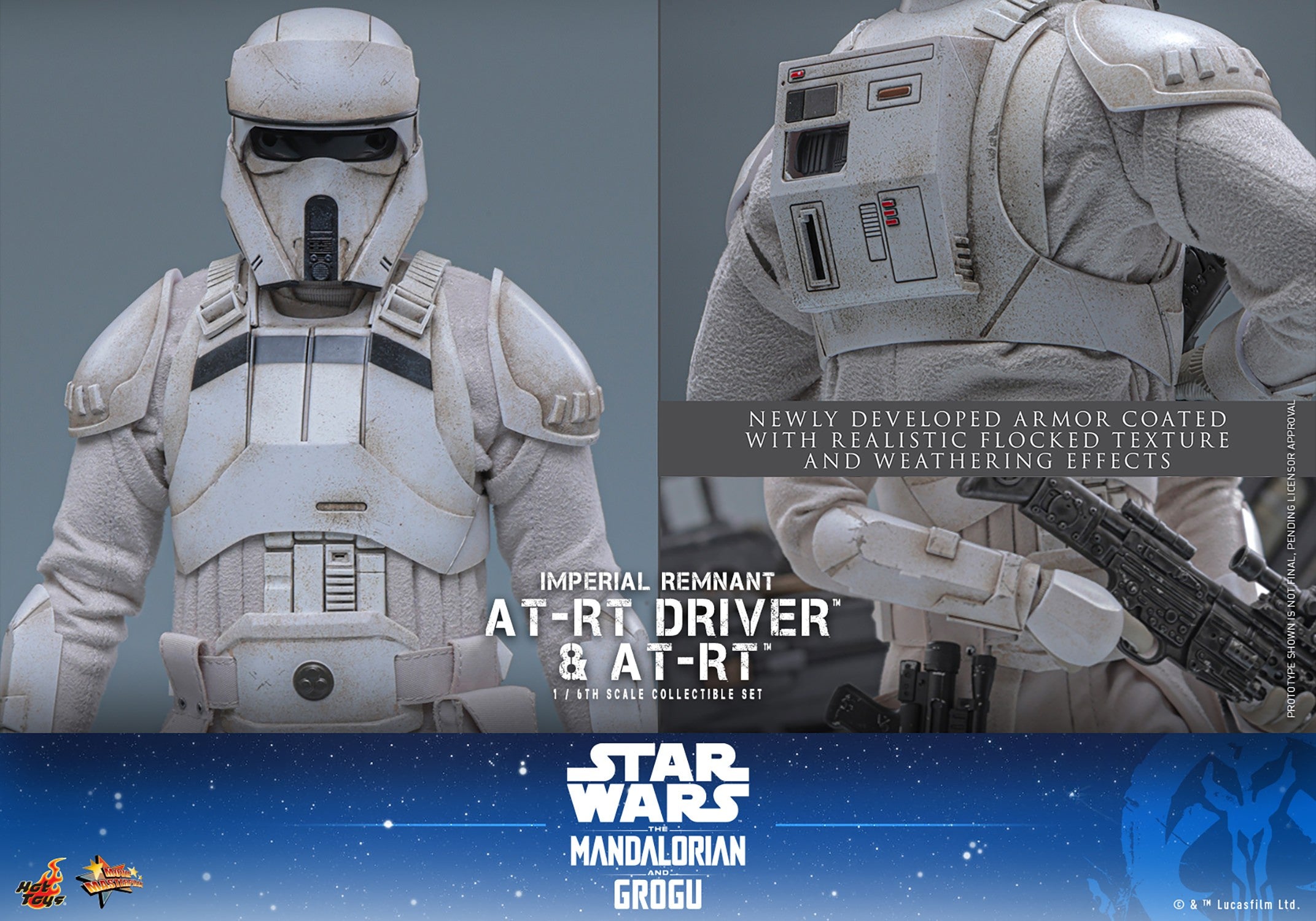 Star Wars Imperial Remnant AT-RT Driver & AT-RT Sixth Scale Figure by Hot Toys