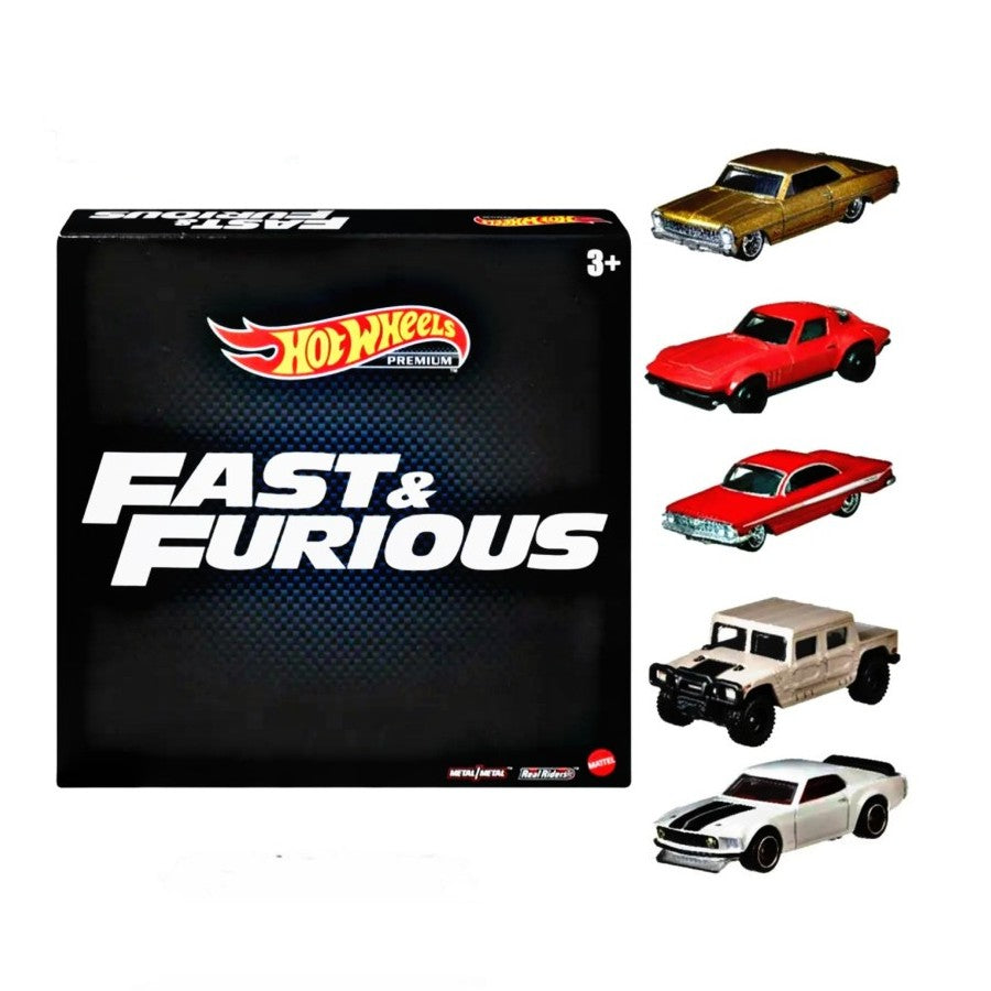 Hot Wheels Premium Fast & Furious 1:64 Cars 5-pack