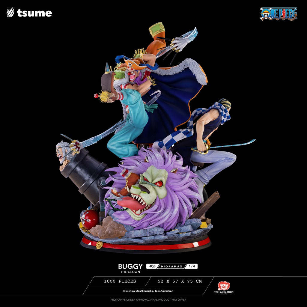 One Piece HQS Dioramax Buggy the Clown Statue BY tsume