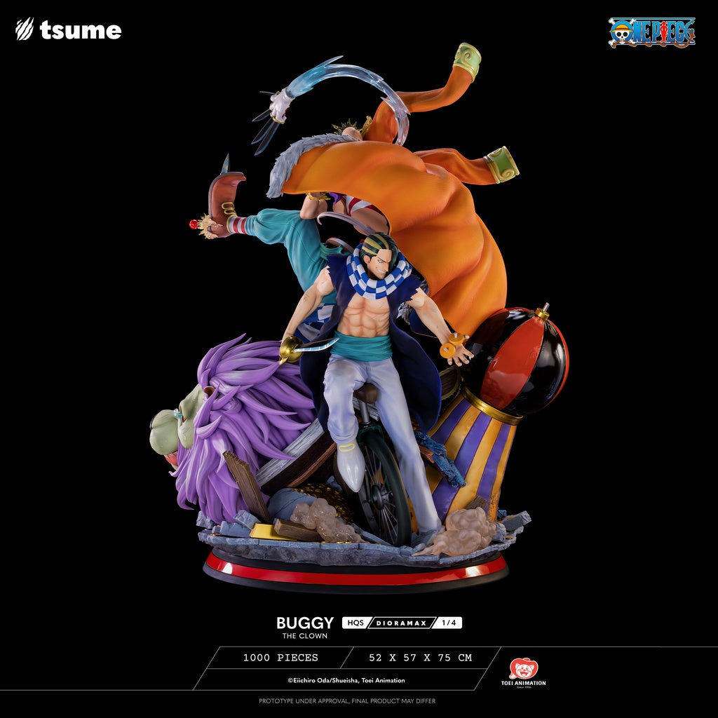 One Piece HQS Dioramax Buggy the Clown Statue BY tsume