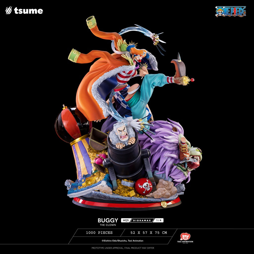 One Piece HQS Dioramax Buggy the Clown Statue BY tsume