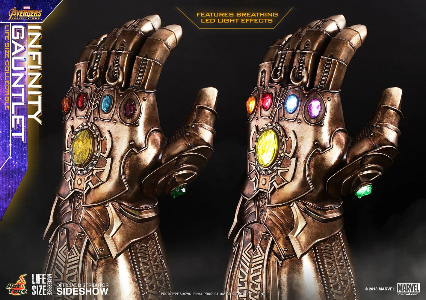 INFINITY GAUNTLET Prop Replica by Hot Toys