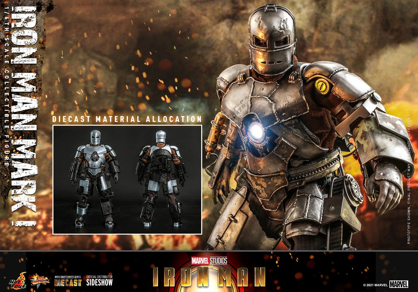 IRON MAN MARK I Sixth Scale Figure By Hot Toys