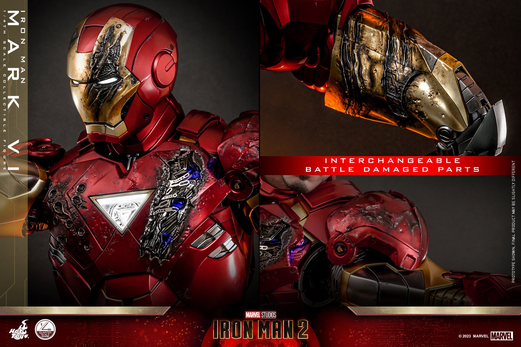 Iron Man Mark VI Quarter Scale Figure By Hot Toys