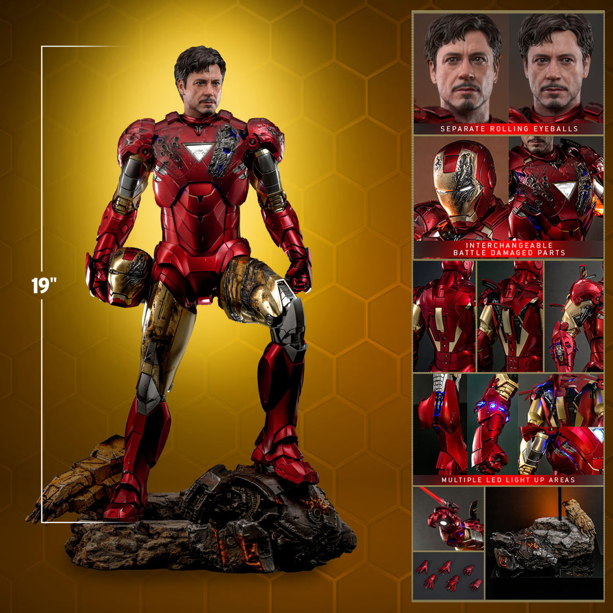 Iron Man Mark VI Quarter Scale Figure By Hot Toys