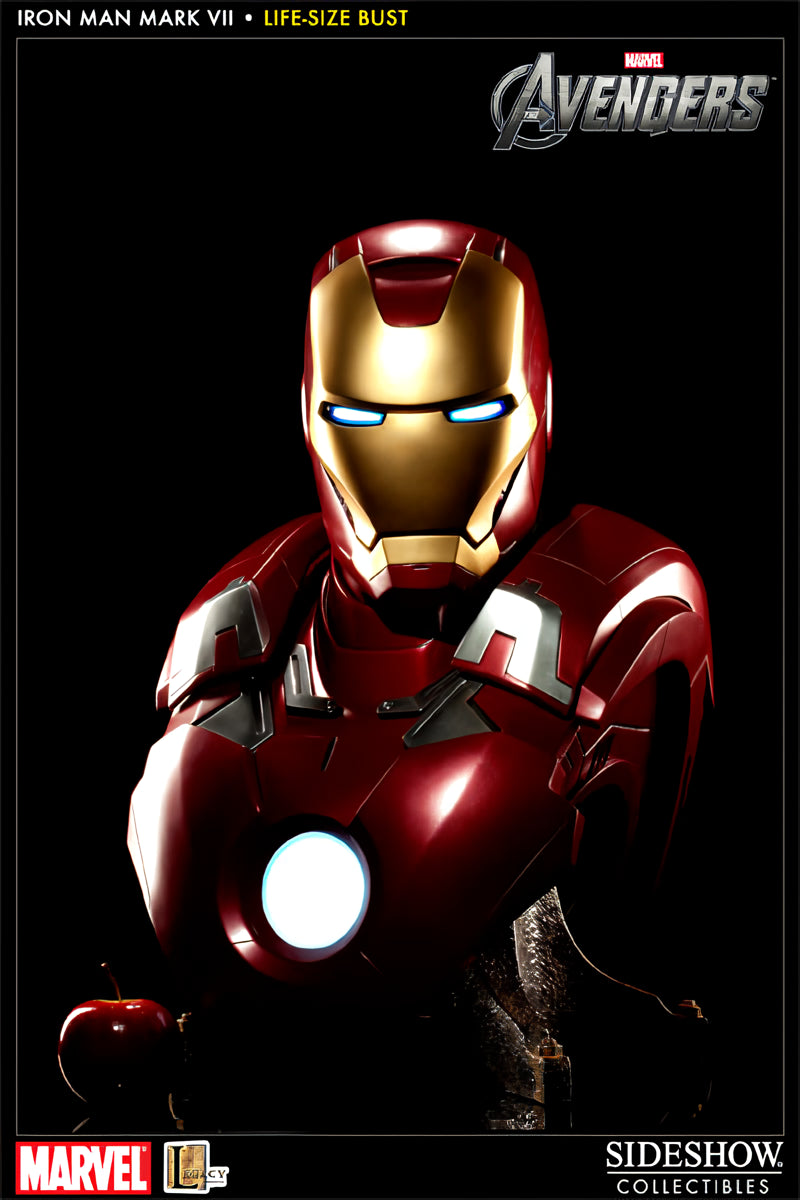 Iron Man Mark VII Life-Size Bust by Sideshow Collectibles