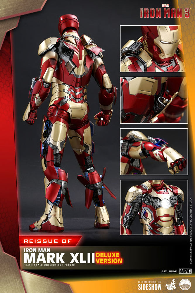 Iron Man Mark XLII (Deluxe Version) Quarter Scale Figure By Hot Toys