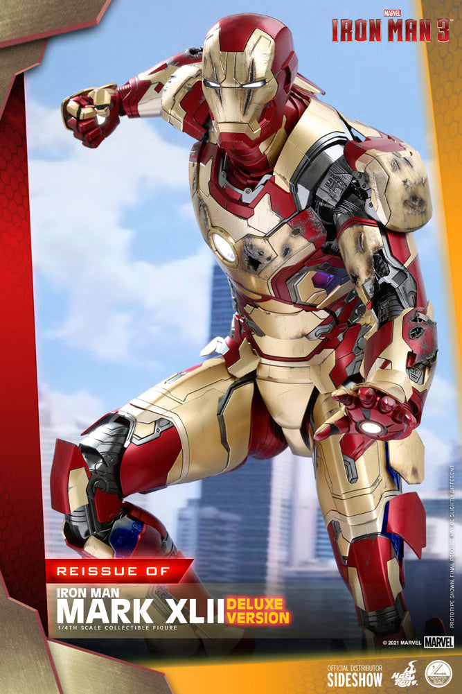 Iron Man Mark XLII (Deluxe Version) Quarter Scale Figure By Hot Toys