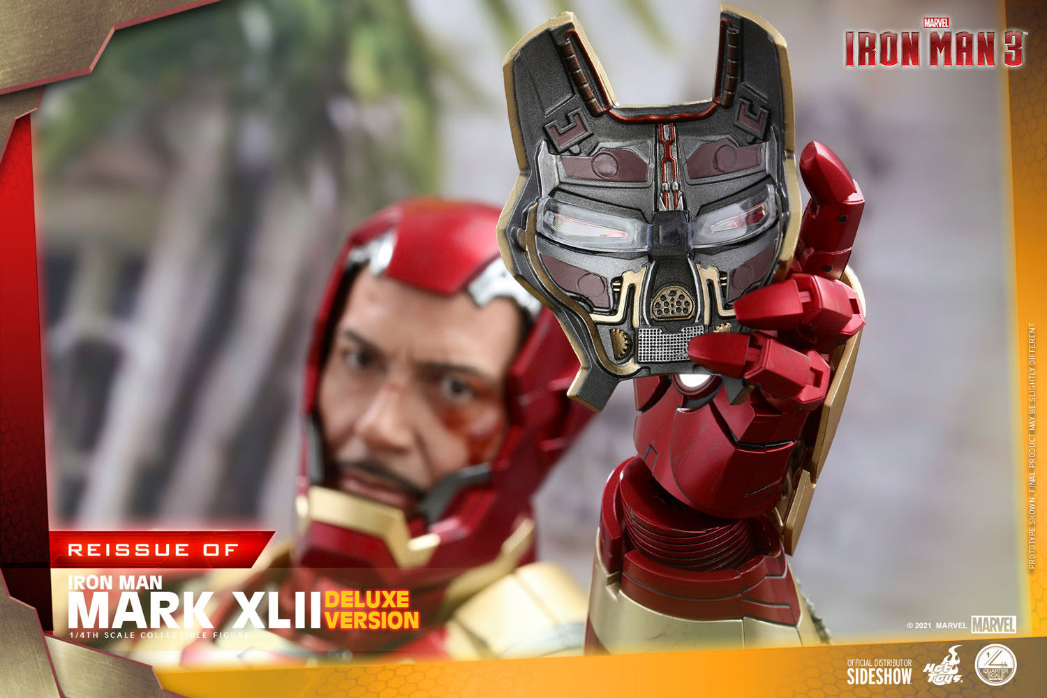Iron Man Mark XLII (Deluxe Version) Quarter Scale Figure By Hot Toys