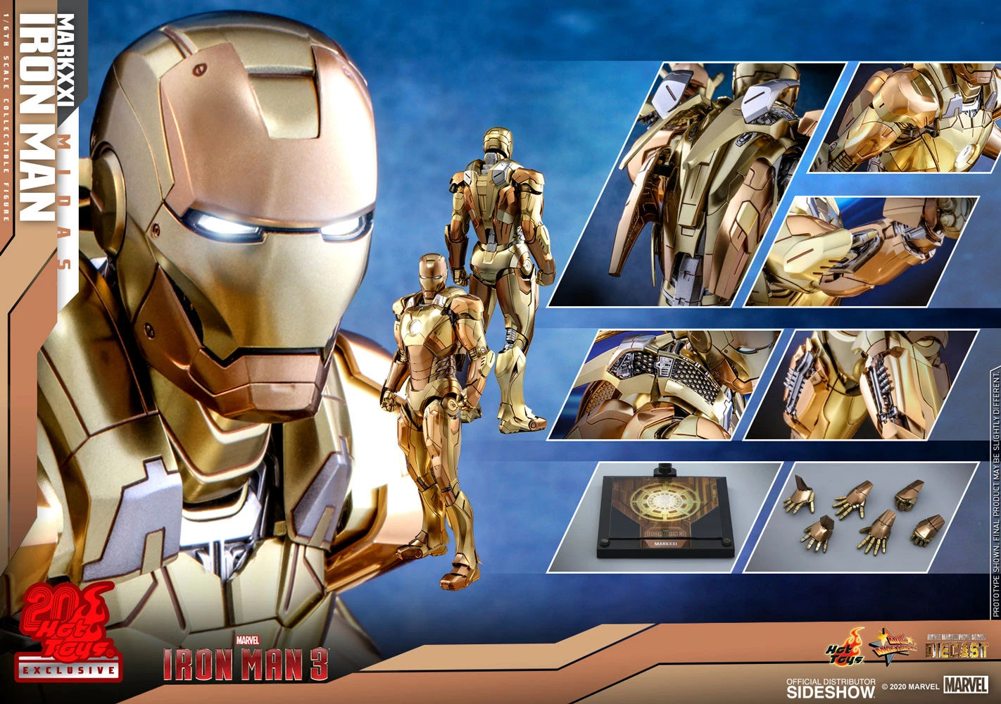 IRON MAN MARK XXI (MIDAS) Sixth Scale Figure By Hot Toys