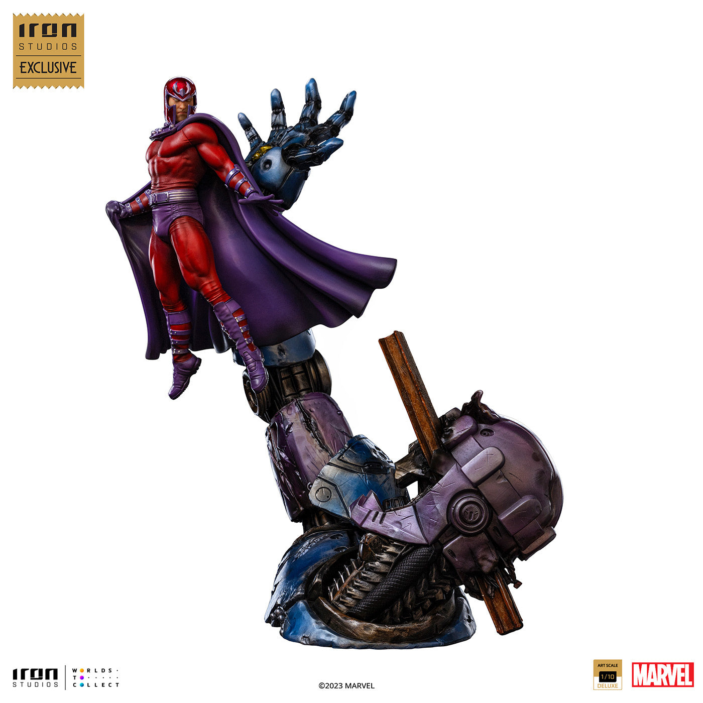 Magneto vs Sentinel CCXP Exclusive 1/10 Scale Diorama By Iron Studios