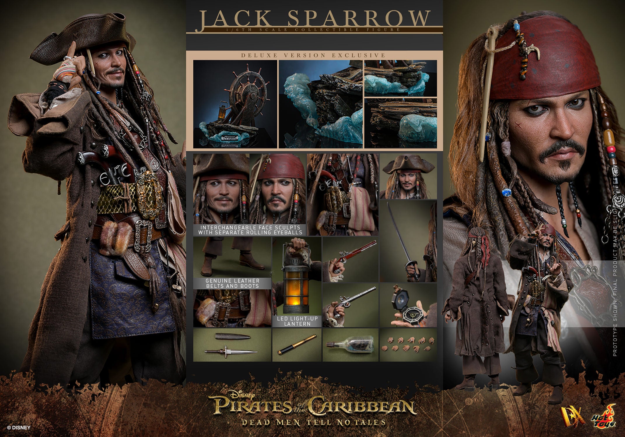 Jack Sparrow (Deluxe Version) by Hot Toys