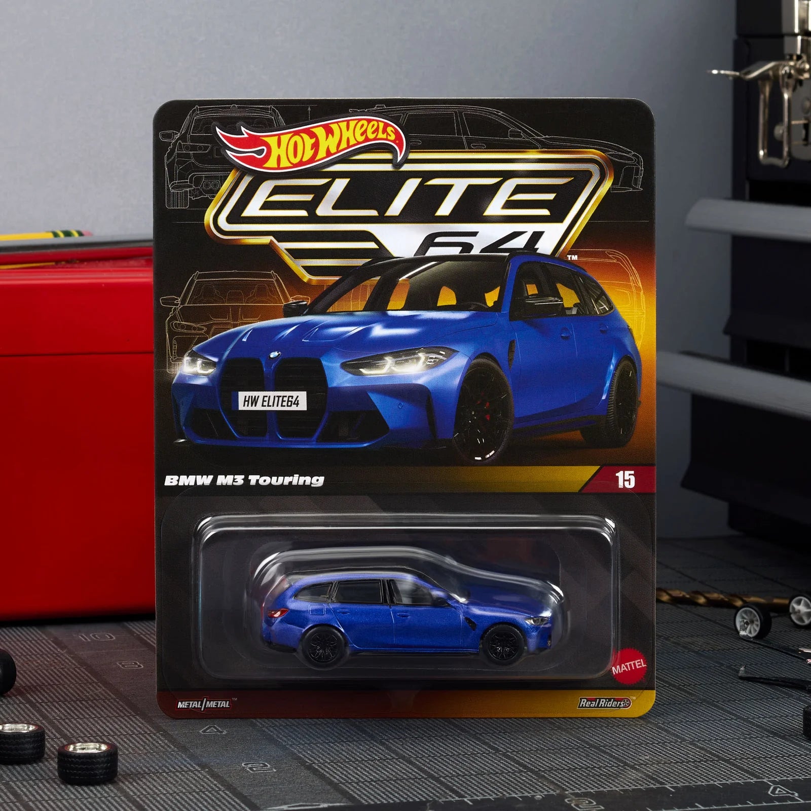 Hot Wheels Elite 64 BMW M3 Touring (Blue)