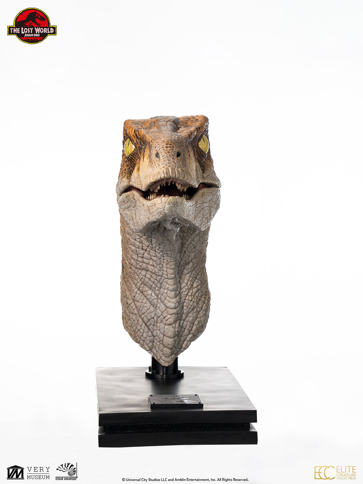 JP2 Male Velociraptor Bust By ECC