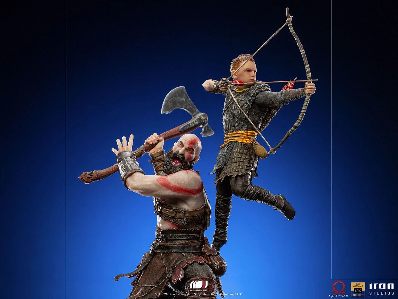 Kratos and Atreus 1:10 Scale By Iron Studio