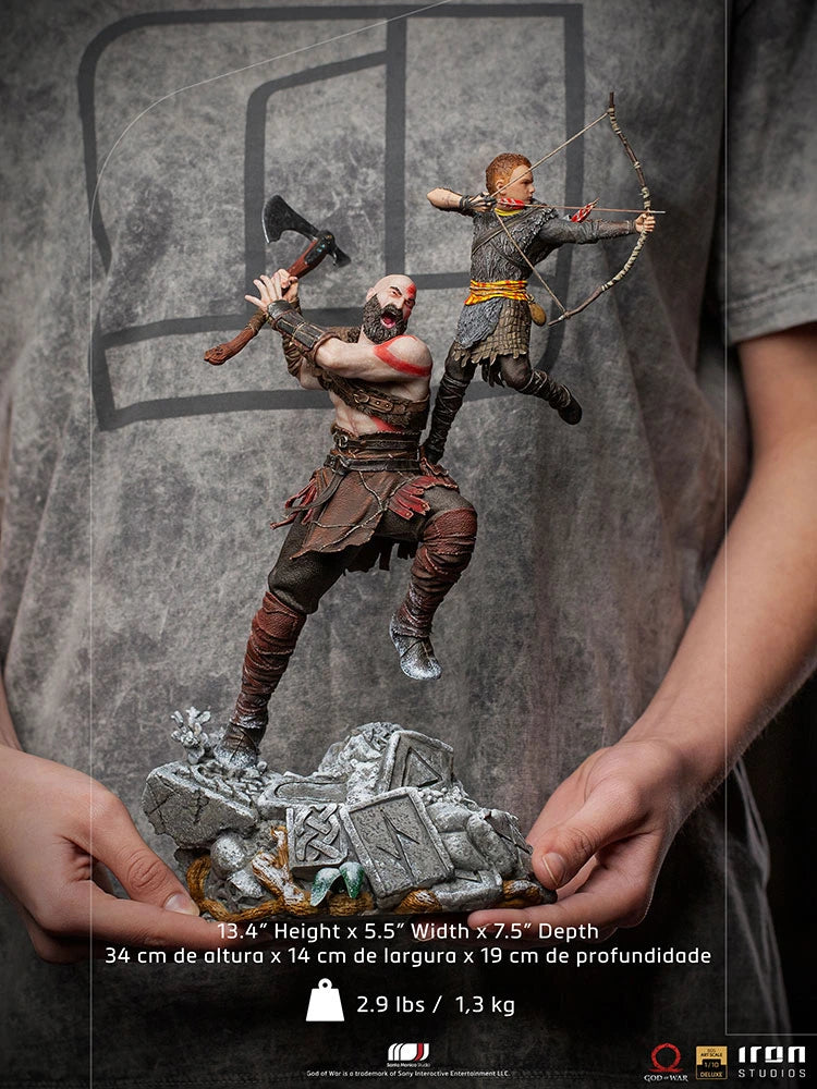 Kratos and Atreus 1:10 Scale By Iron Studio