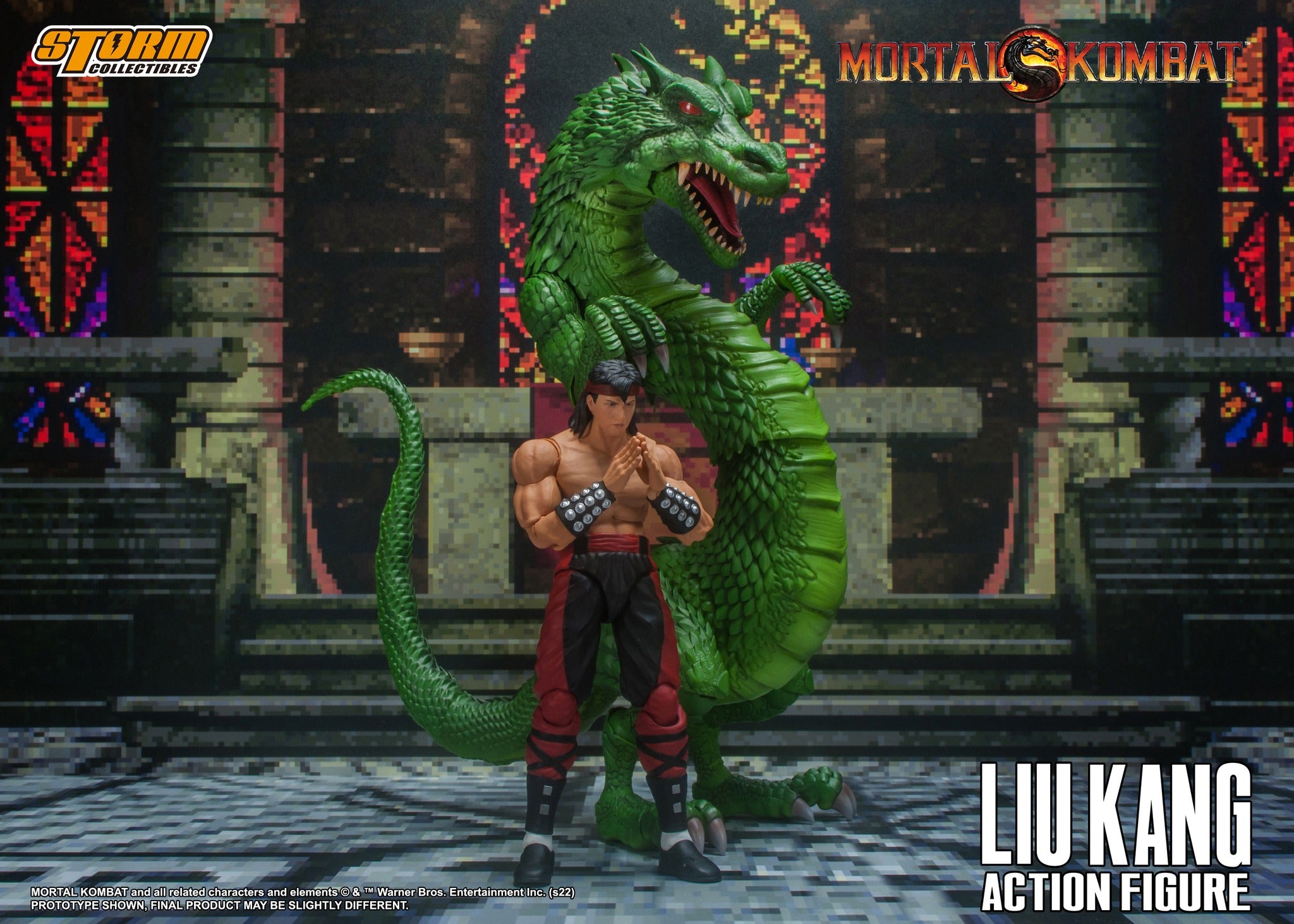 Mortal Kombat Liu Kang and Dragon 1:12 Scale Action Figure By Storm Collectibles