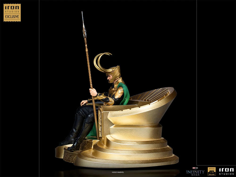 Loki on throne 1/10 art scale CCXP exclusive By Iron Studios