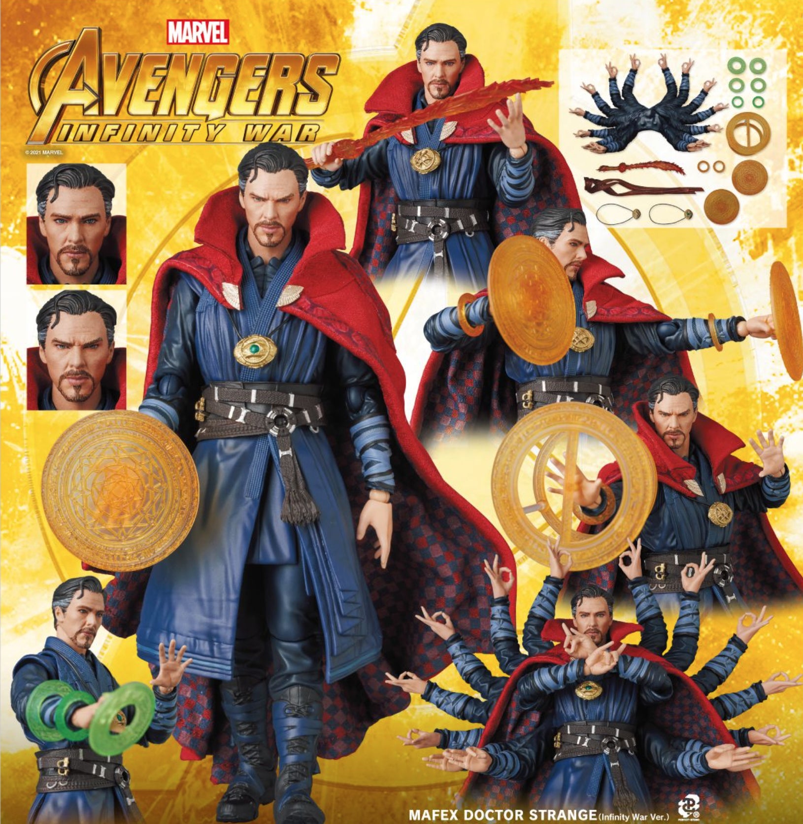 Avengers: Infinity War Doctor Strange MAFEX No.152 Action Figure