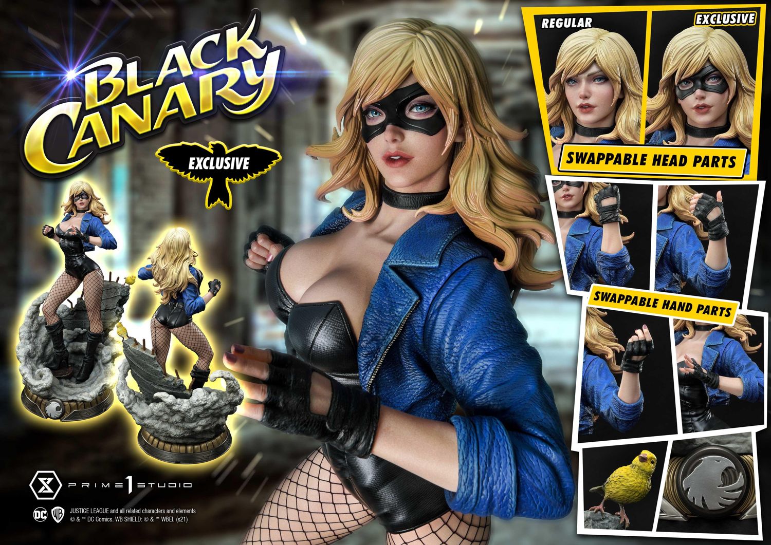 Black Canary EX Bonus Version Statue by Prime 1 Studio