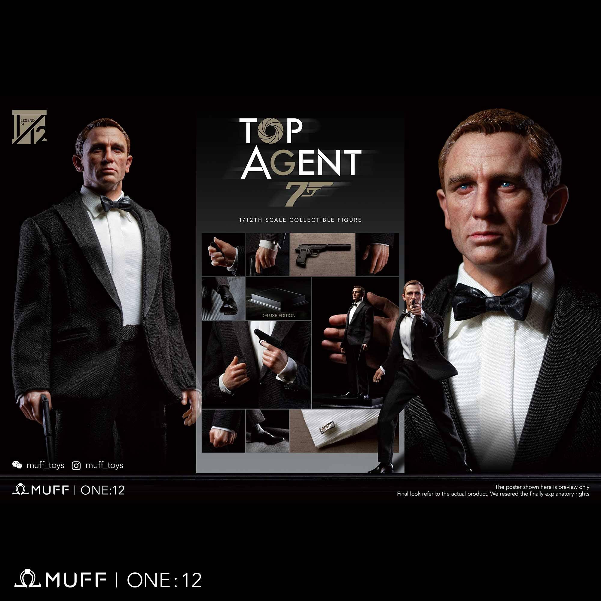 TOP AGENT (Deluxe Edition) Muff Toys MF-06B 1/12th Scale