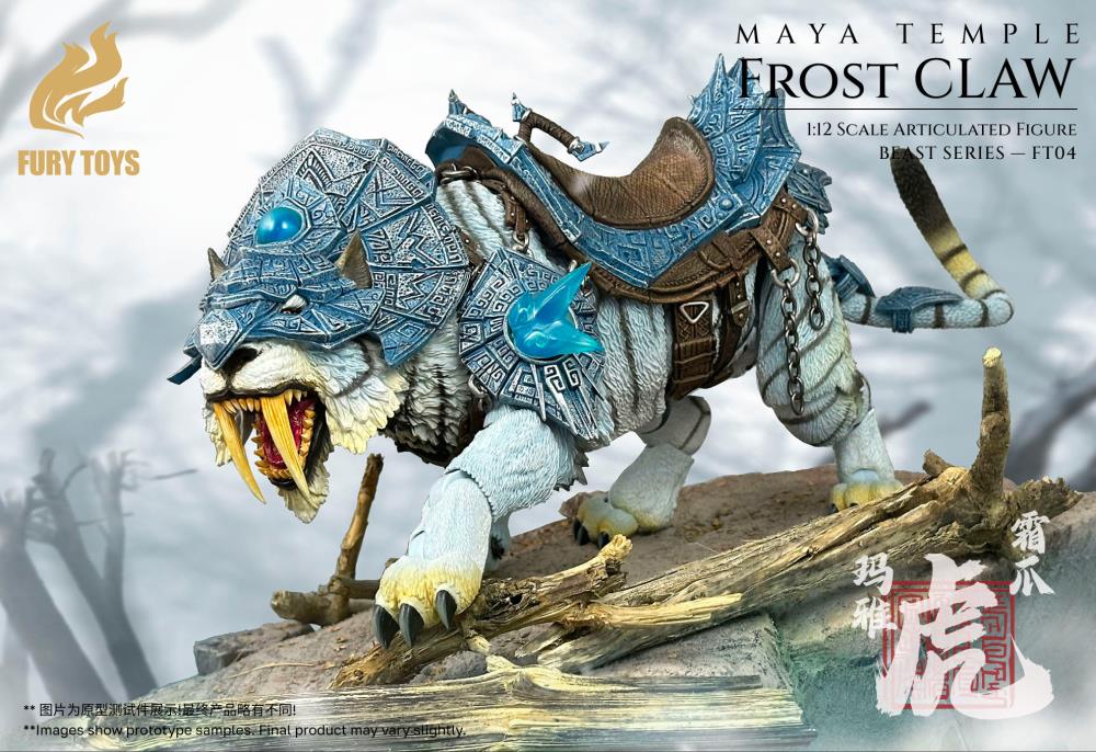 Beast Series Maya Temple Frost Claw White Tiger (Deluxe Ver.) Action Figure by Fury Toys