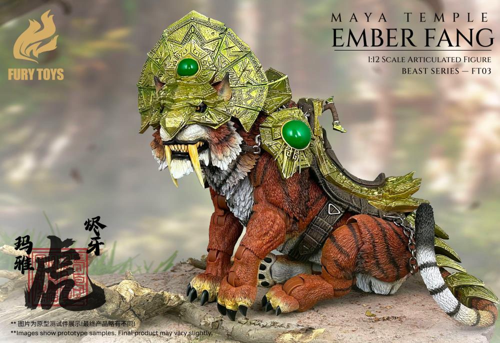 Beast Series Maya Temple Ember Fang Red Tiger (Deluxe Ver.) Action Figure By Fury Toys