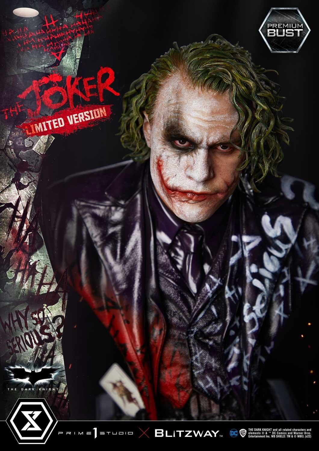 The Dark Knight's Joker Limited Edition Bust By Prime 1 Studio