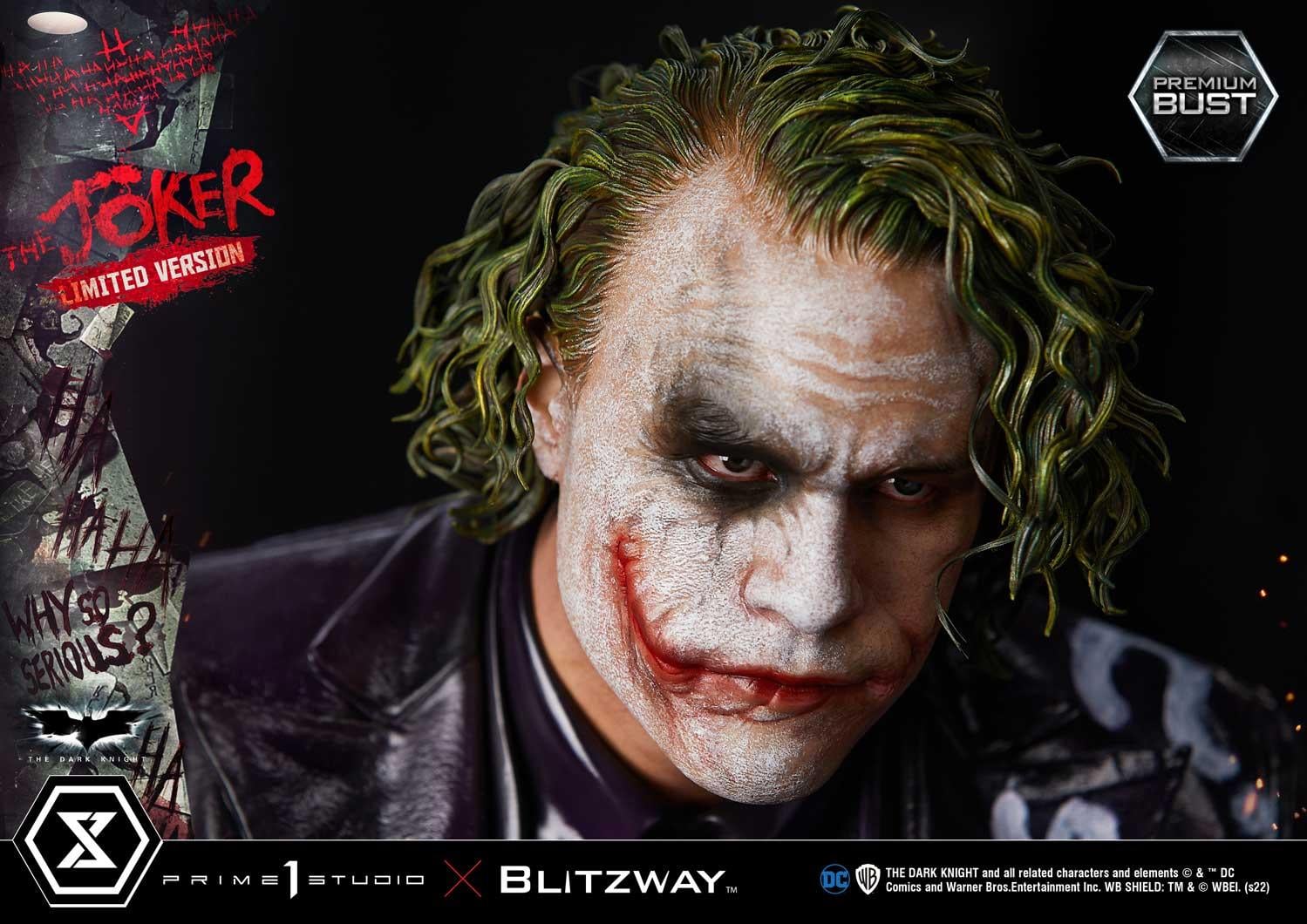 The Dark Knight's Joker Limited Edition Bust By Prime 1 Studio