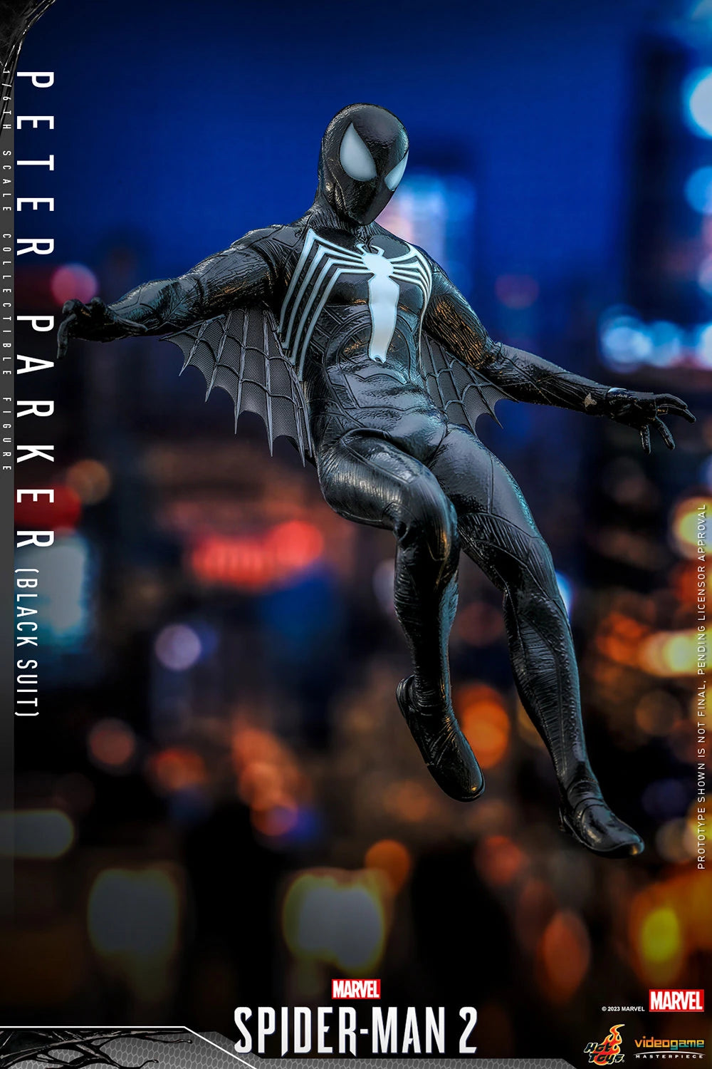 PETER PARKER (BLACK SUIT) Sixth Scale Figure by Hot Toys