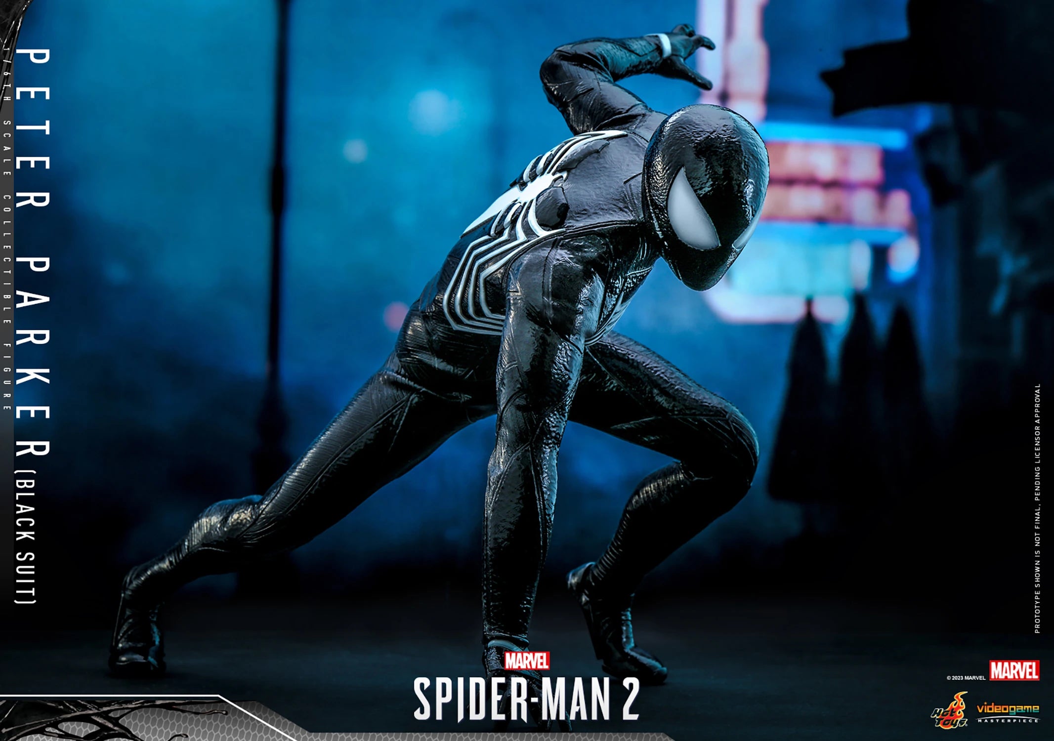 PETER PARKER (BLACK SUIT) Sixth Scale Figure by Hot Toys