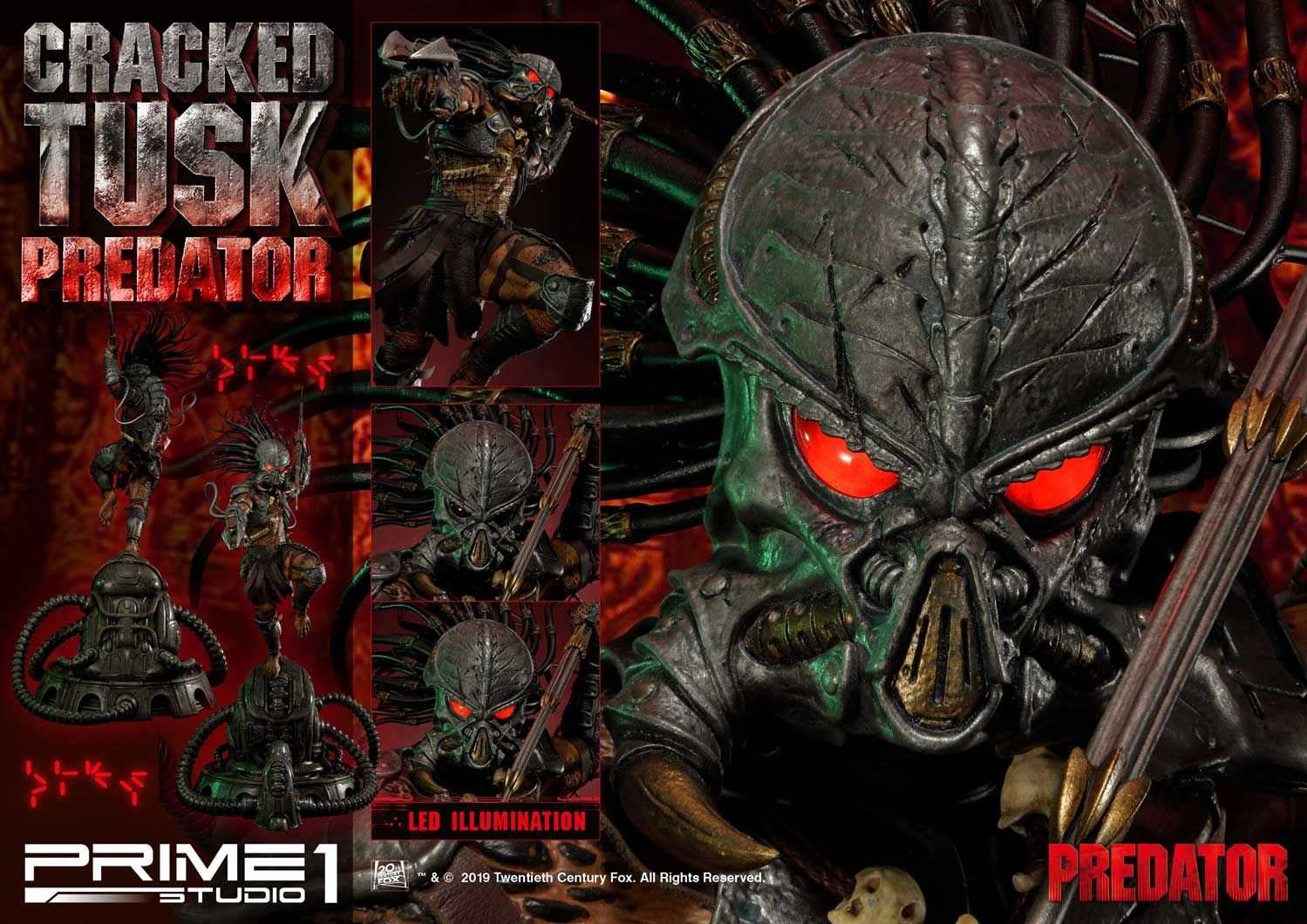Predator (Comics) Cracked Tusk Predator Statue by Prime1 Studios