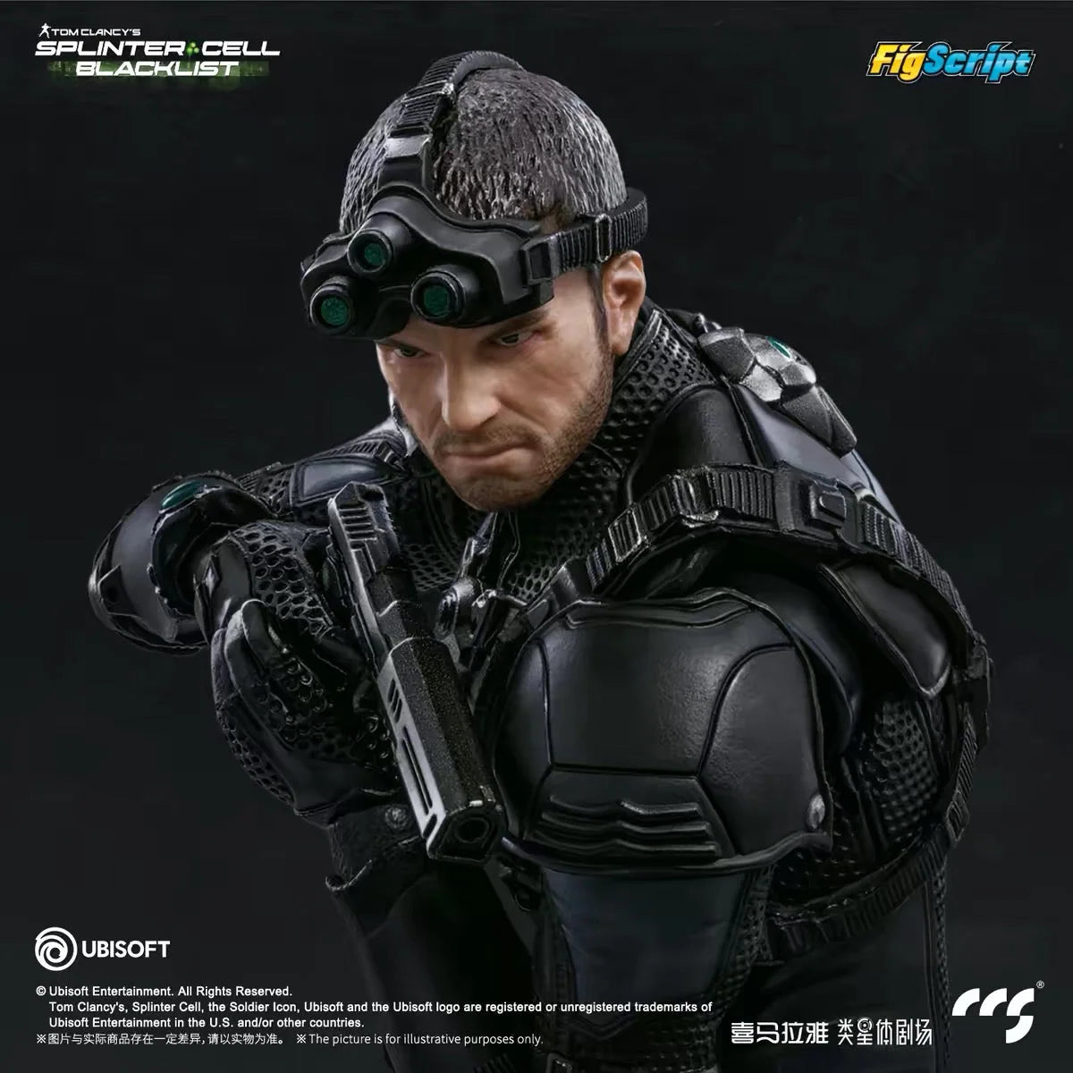 Blacklist FigScript Sam Fisher 1/12 Scale Action Figure