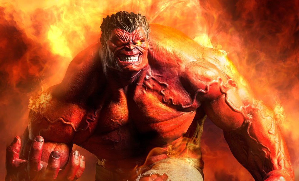 Red Hulk Premium Format by Sideshow Collectibles