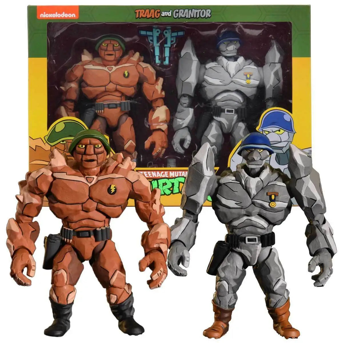 Teenage Mutant Ninja Turtles Neca Traag and Granitor Action Figure 2-Pack By Neca