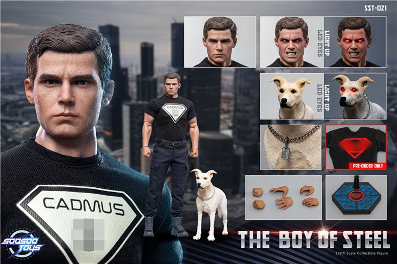 Soosootoys The Boy of Steel Superboy with Dog Action Figure