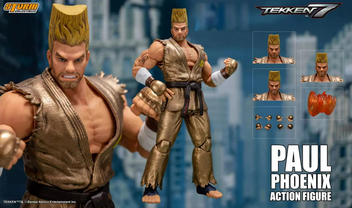 Tekken 7 Paul Pheonix Action Figure By Storm Collectibles