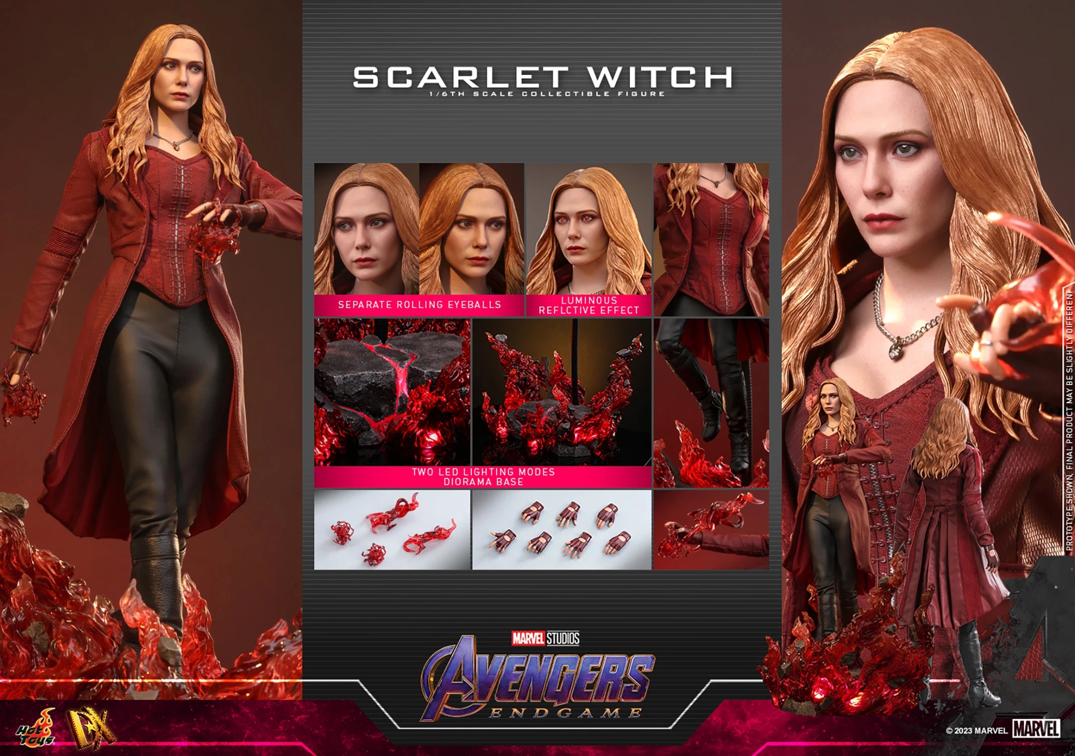 SCARLET WITCH Sixth Scale Figure by Hot Toys