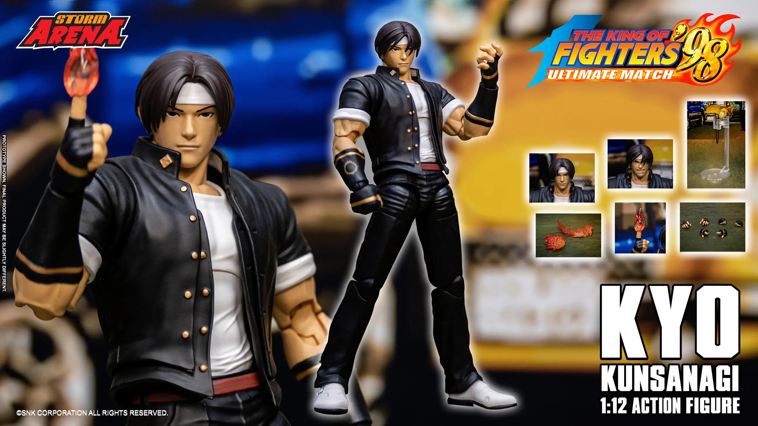 The King of Fighters '98 Ultimate Match Storm Arena Kyo Kusanagi Action Figure