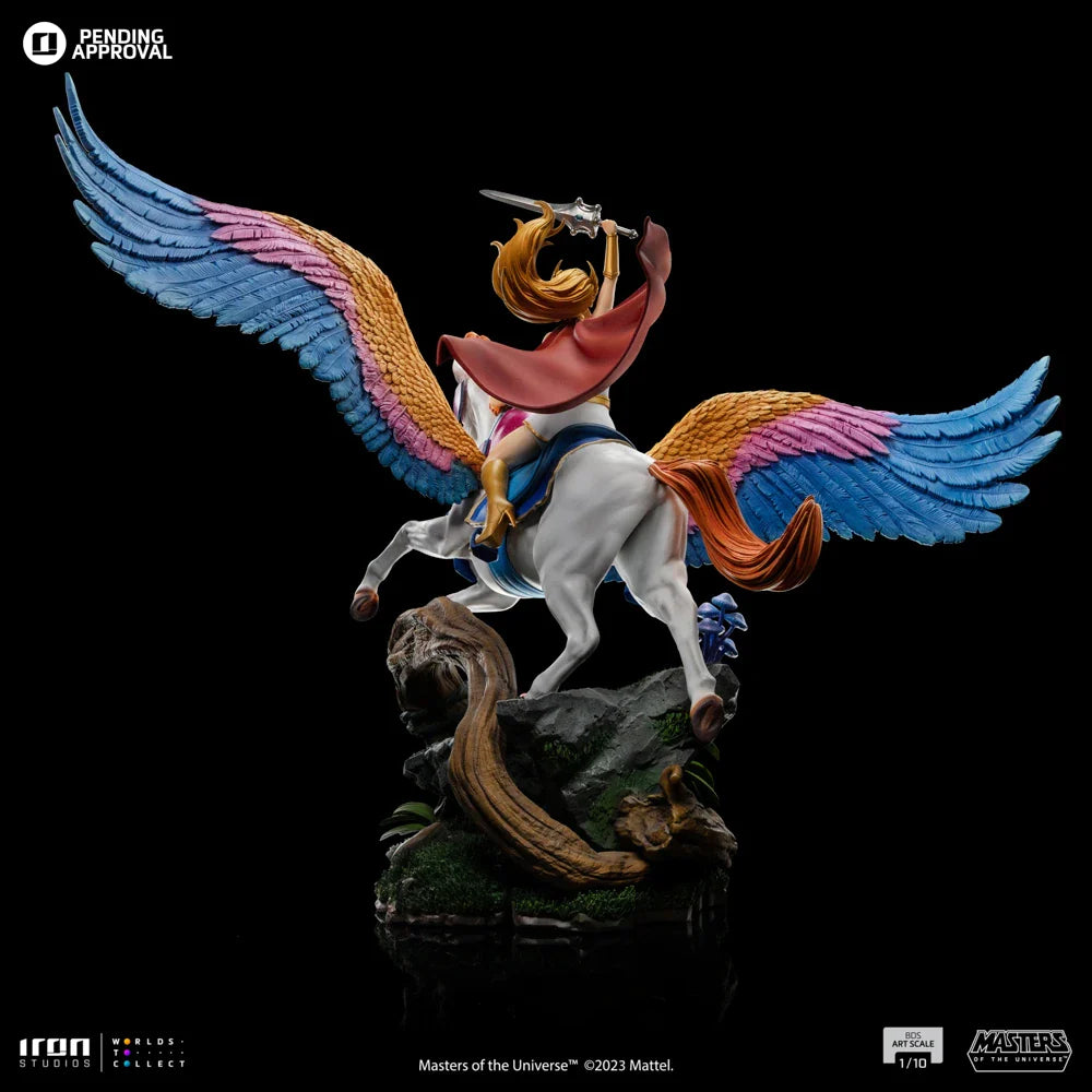 SHE-RA AND SWIFT WIND DELUXE 1:10 Scale Statue by Iron Studios
