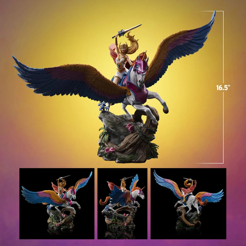 SHE-RA AND SWIFT WIND DELUXE 1:10 Scale Statue by Iron Studios
