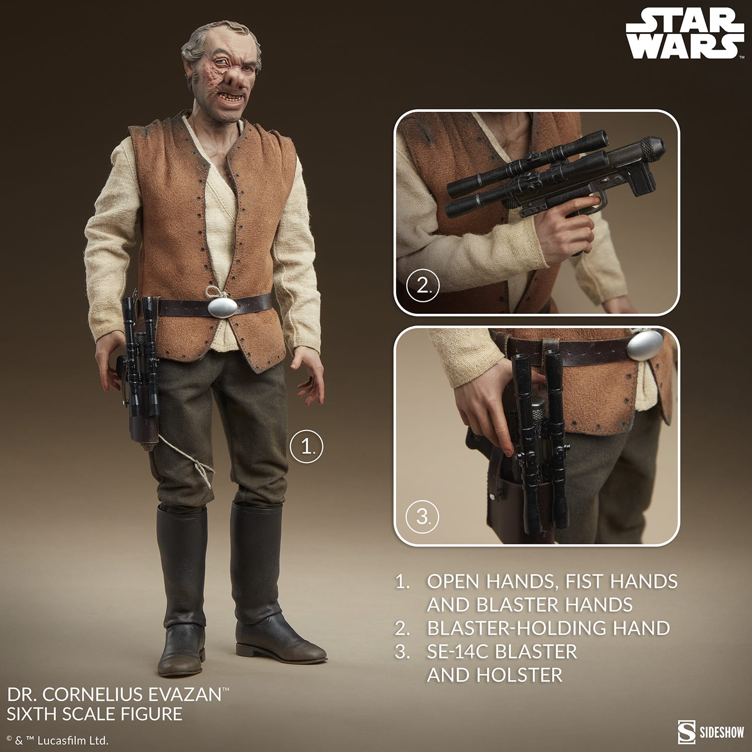 Dr. Cornelius Evazan™ Sixth Scale Figure By Sideshow