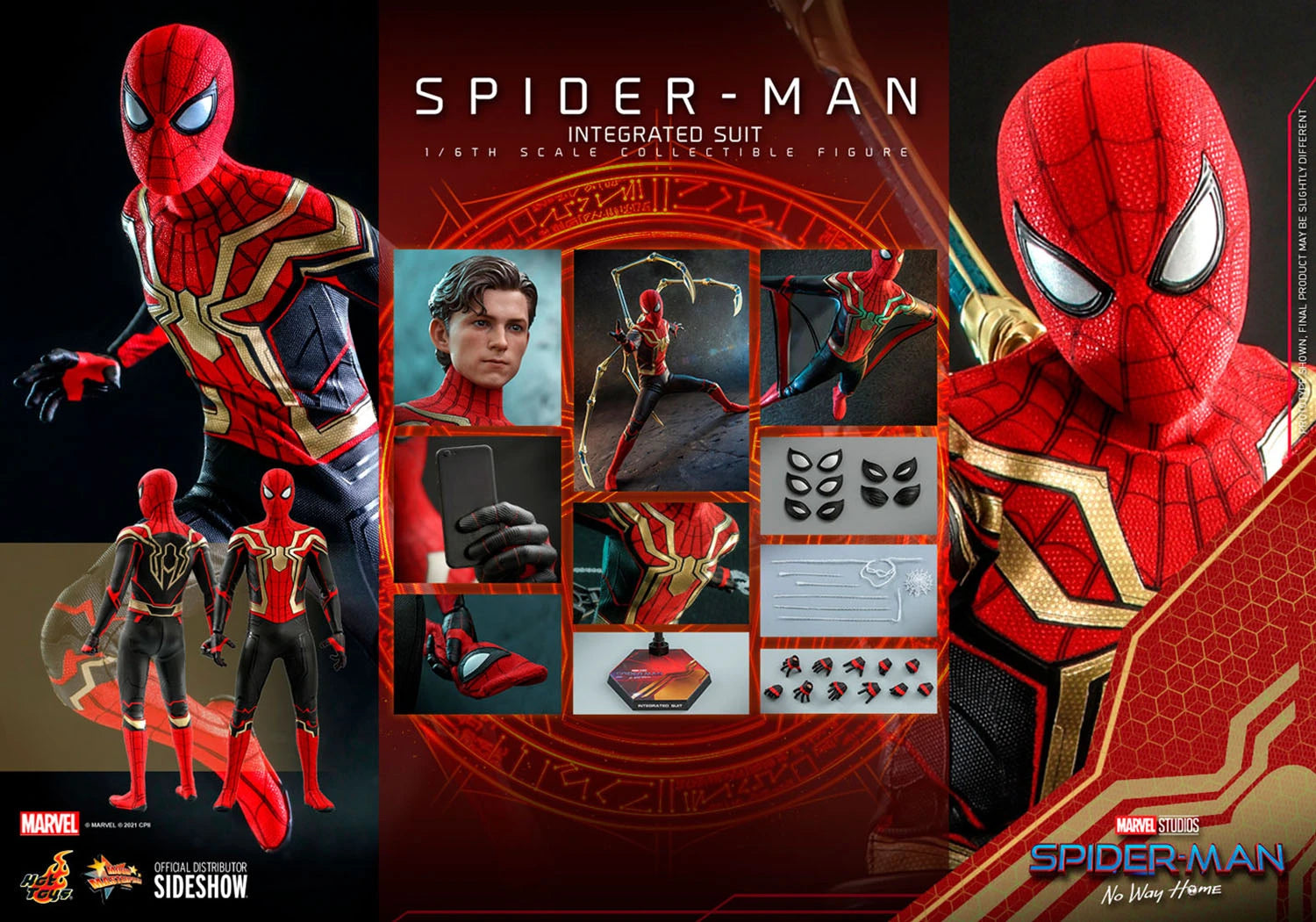 SPIDER-MAN Integrated Suit 1/6 Scale Figure By Hot Toys
