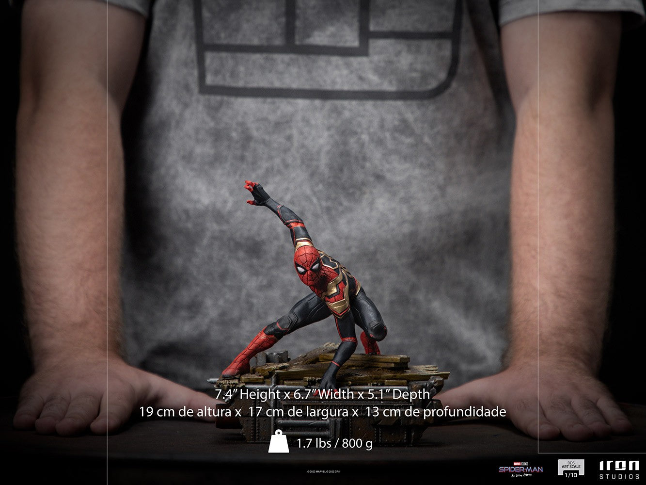 Spider-Man: No Way Home Spider-Man (Peter #1) BDS 1/10 Statue by Iron Studios