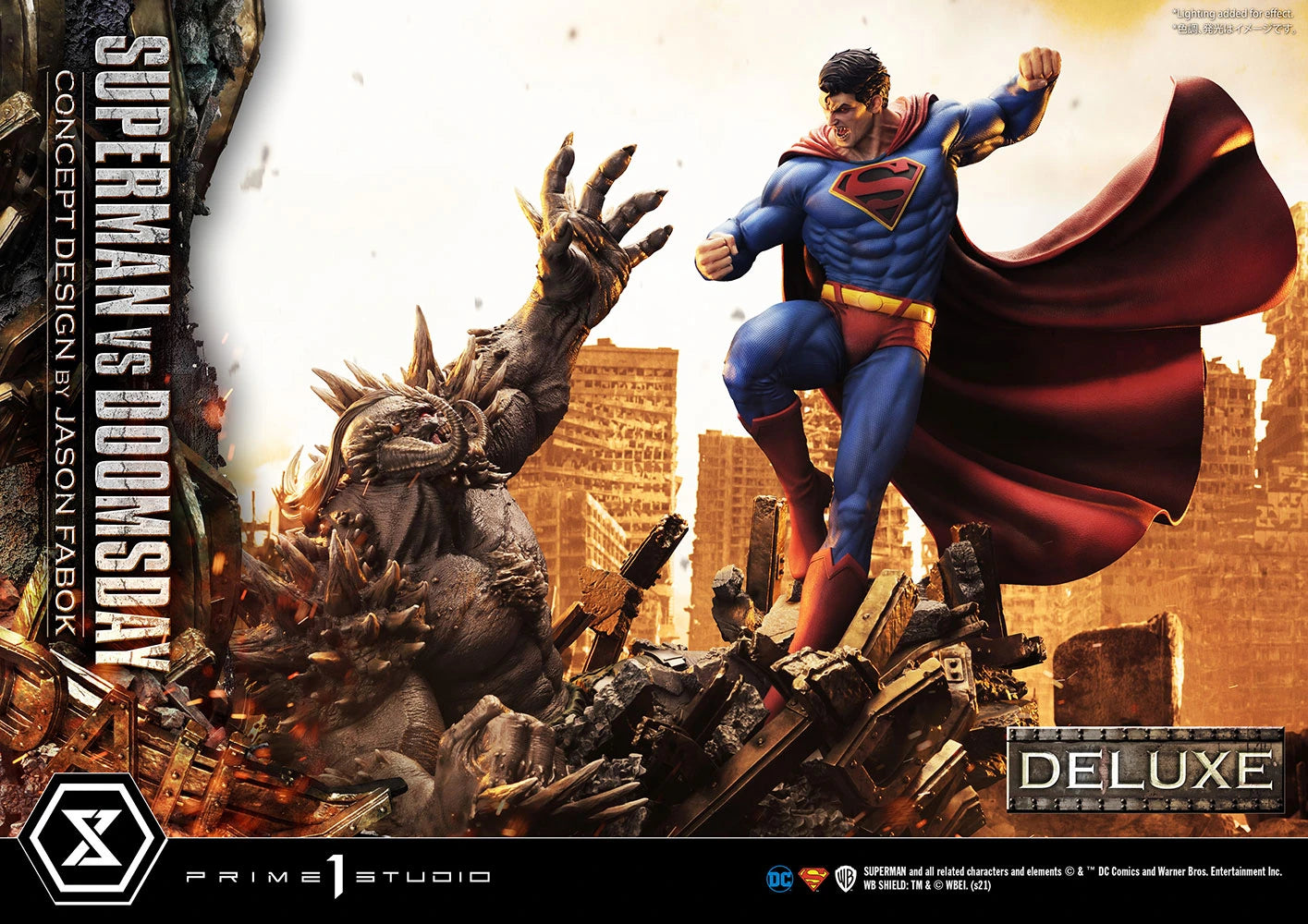 SUPERMAN VS DOOMSDAY (DELUXE VERSION) Statues by Prime 1 Studio
