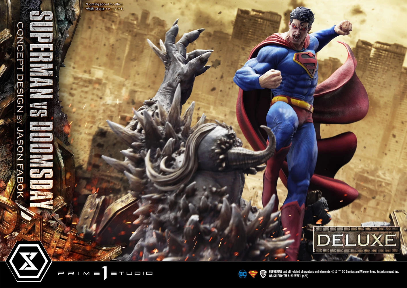 SUPERMAN VS DOOMSDAY (DELUXE VERSION) Statues by Prime 1 Studio