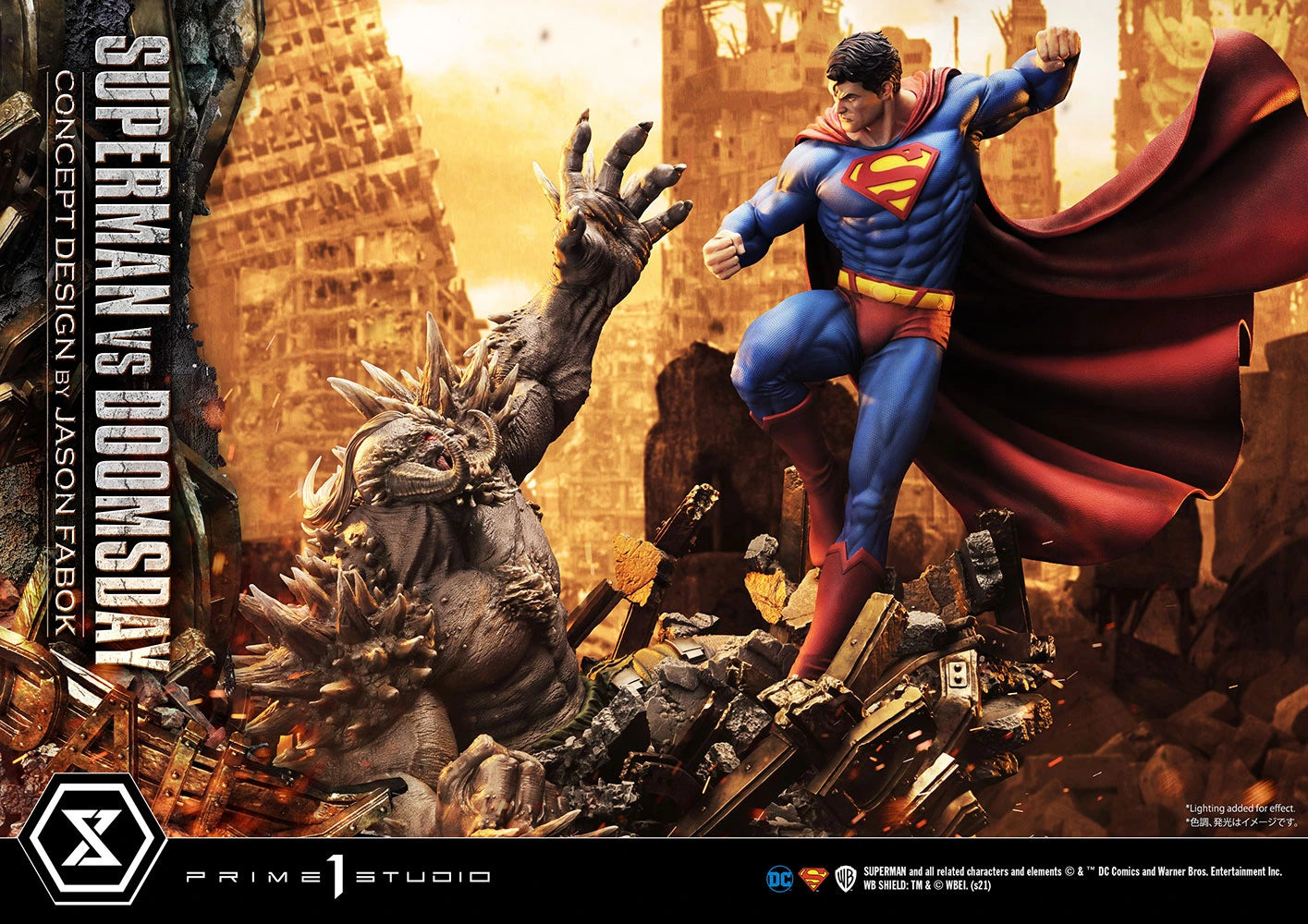SUPERMAN VS DOOMSDAY Statue by Prime 1 Studio