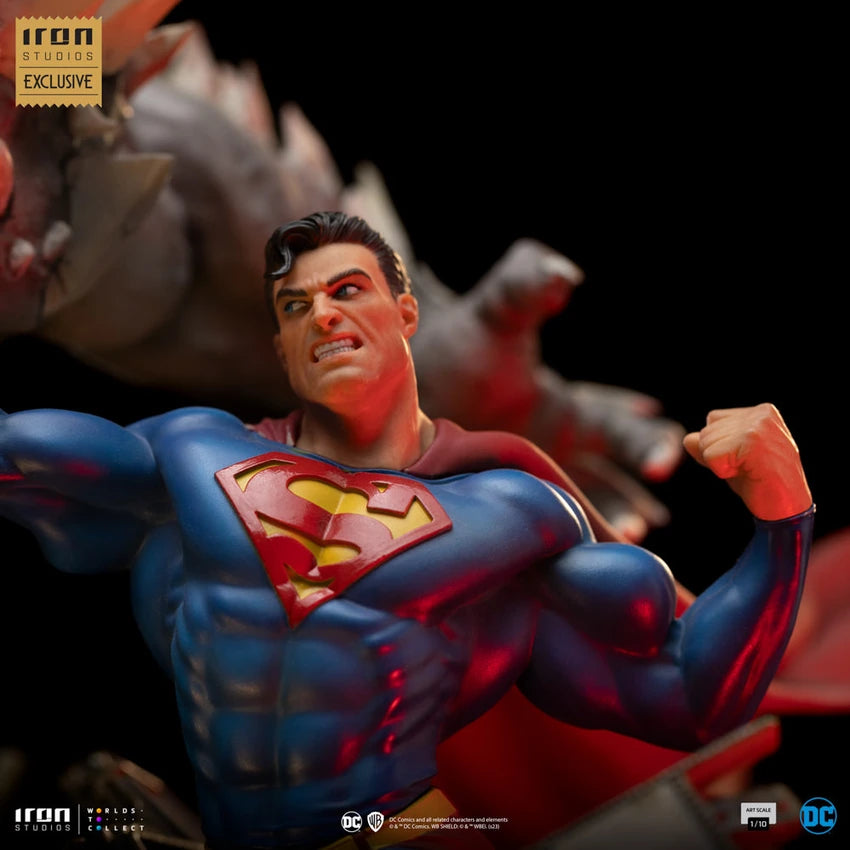 SUPERMAN VS DOOMSDAY 1:10 Scale Statue by Iron Studios CCXP Exclusive